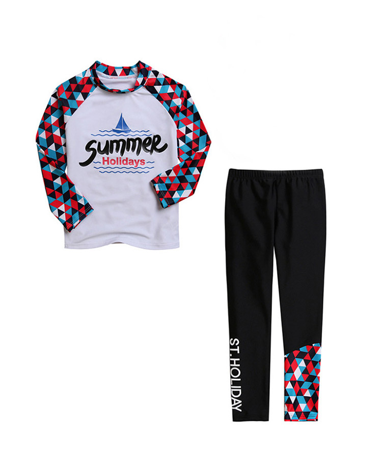 Kids Rash Guard Swimsuit Full Body  Long Sleeve Long Pants  Two Piece Swimwear Set for  Girl UPF 50+ Sunsuit Sets for Swimming