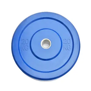 Fitness equipment China Fitness Equipment factory Size in KG & LB Color Rubber Bumper Weight Plate