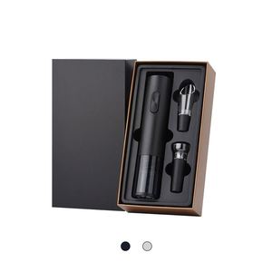 ชุดเปิดขวดไวน์ไฟฟ้าสีดำแบบกล่องของขวัญลดราคาพิเศษสำหรับเทศกาล - Product Image 1