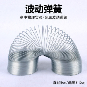 22014 Type Metal Wave Spring Demonstration Instrument for Transverse and Longitudinal Waves (<b>Physical</b> Experiment Equipment) - Product Image 4