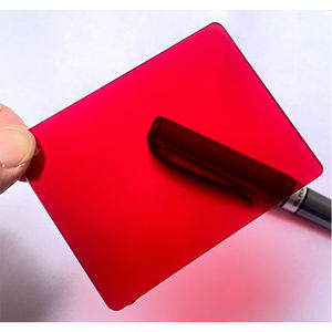 Feuille de polycarbonate solide transparente noire rouge à effet goutte de pluie - Product Image 2