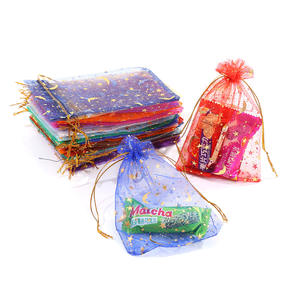 Moon Star Organza Bijoux Bonbons Sacs <span class=keywords><strong>Pochette</strong></span> de Couleur Aléatoire Cadeau Sac à Cordon pour la Fête de Noël Faveurs <span class=keywords><strong>Mariage</strong></span> Saint Valentin - Product Image 5