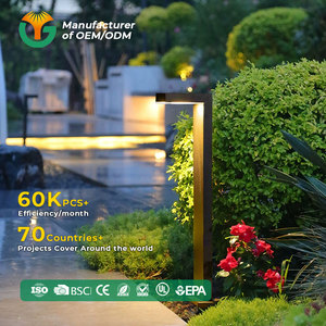 Modern IP65 Waterproof LED Garden <strong>Lights</strong> 220v Electric H60cm Aluminum Bollard <strong>Yard</strong> Decor Outdoor Landscape Lawn <strong>Light</strong> - Product Image 1