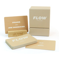 Boîte personnalisée écologique et durable en carton pour cartes de jeu, cartes d'indexation, cartes d'affirmation, avec impression personnalisée et couleur sur mesure