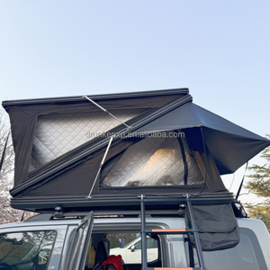 DrunkenXp 132cm Width Z Shape Aluminum Hard Shell Waterproof 280G Canvas Fabric Big Space Camping Car <strong>Roof</strong> <strong>Top</strong> <strong>Tent</strong> - Product Image 1