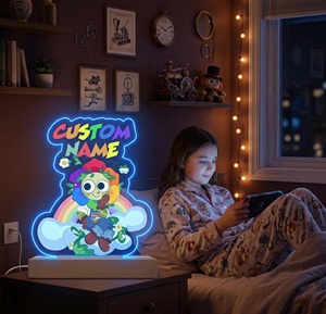 หลอดไฟ LED กลางคืนรูปตัวการ์ตูนอะนิเมะแบบปรับแต่งได้สำหรับเด็ก - Product Image 2