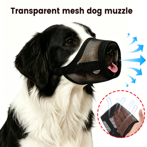 Lightweight Nylon Mesh <strong>Dog</strong> Muzzle Breathable Pet Mouth Guard Anti Barking Soft Fabric Cover for Small Medium <strong>Dogs</strong> - Product Image 1