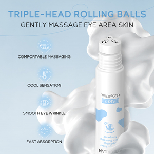 Beauty Roll-On Eye Zone Repair Cream Bola de masaje de leche Crema para ojos Crema hidratante antiarrugas para ojos para piel grasa seca sensible - Product Image 3