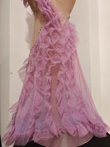 Платья для церкви Novance Y5528: Самые продаваемые прозрачные розовые платья принцессы из сетки с блестящими стразами для женщин - Product Image 4