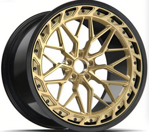 عجلات رياضية من الألومنيوم المطروق FSC-1016 مكونة من قطعتين مقاس 17 و22 و26 بوصة مخصصة بـ 4 و5 و6 فتحات لسيارات BMW وMERCEDES-BENZ وبورش - Product Image 6