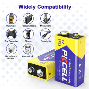 <span class=keywords><strong>Batteria</strong></span> <span class=keywords><strong>9V</strong></span> Non <span class=keywords><strong>Ricaricabile</strong></span> Extra Heavy Duty Pkcell - Product Image 4