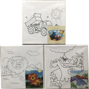 Trẻ Em 15*15 Cm Kéo Dài Vải Đặt Bức Tranh Sơn Dầu <span class=keywords><strong>Canvas</strong></span> <span class=keywords><strong>Set</strong></span> - Product Image 6