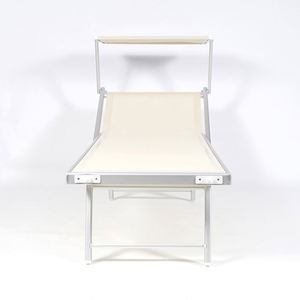 Chaises longues de jardin modernes en aluminium léger, pliables, pour la plage, le jardin, le bord de la piscine - Product Image 2