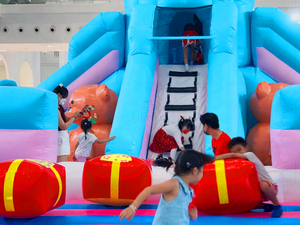Aire de jeux gonflable intérieure commerciale pour enfants avec fosse à balles et toboggan pour parc d'attractions - Product Image 4