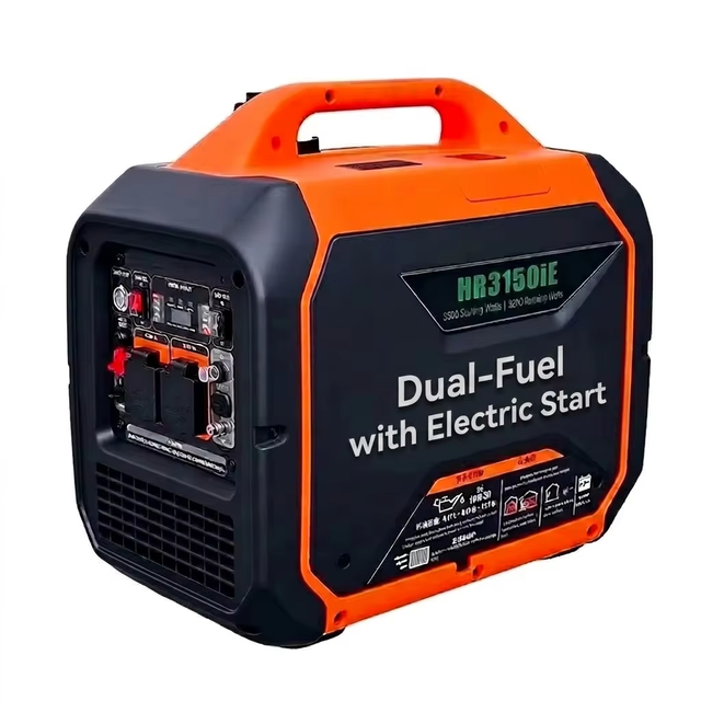 3000W Super Quiet Inverter Generator Dual Fuel Gasoline Gas Inverter Portable Power Station One-Touch Electric Start