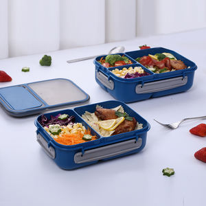 गर्म बिक्री अनुकूलन योग्य कार्यालय स्कूल प्लास्टिक लीक सबूत पर्यावरण के अनुकूल डिशवॉशर सुरक्षित सूक्ष्म खाद्य दोपहर का भोजन बॉक्स - Product Image 1