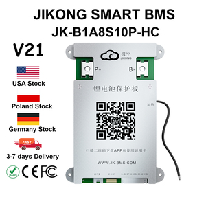 V21 JK BMS B1A8S10P-HC สมาร์ท BMS 4S~8S 100A พร้อมจอแสดงผล BT รองรับ HEAT CAN 1A ระบบปรับสมดุลกระแสไฟฟ้าแบบแอคทีฟ สำหรับแบตเตอรี่ Li-ion LiFePo4 Lto - Product Image 1