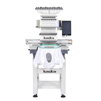 Machine à broder industrielle à grande vitesse 1/2/4/6/8 têtes, 9/12/15 aiguilles pour T-shirts, sweats à capuche, chapeaux, vêtements personnalisés