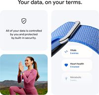 Tracker de santé sans écran Google Fitbit Air avec sangle en velcro tissée respirante