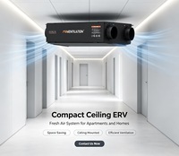 MIA Système de récupération d'énergie ERV moderne et flexible à montage au plafond 1000m³/h, échangeur de chaleur central, installation facile, garantie 1 an, CVC