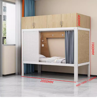 Conception moderne de capsule spatiale en bois pour sports électroniques, lit superposé en métal, dortoir scolaire, appartement, auberge de jeunesse, hôtel