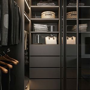 SANTOPOVA 2025 Armario de Almacenamiento de Puertas de MDF Moderno y Lujoso Personalizado, Muebles de Dormitorio Modernos para el Hogar u Hotel - Product Image 2