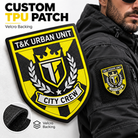 Patchs TPU personnalisés en gros, motif écusson à carreaux, à coudre, avec logo personnalisé pour vestes bomber, vêtements urbains et articles vestimentaires