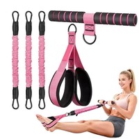 Entrenador Abdominal, Equipo de Entrenamiento para Abdominales, Expansor de Fisicoculturismo, Entrenador de Cuerpo Completo, Cuerda Elástica de Látex para Ejercicios en Casa, Ejercitador de Piernas