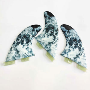 Aleta de configuración de logotipo personalizada, fibra de carbono, <span class=keywords><strong>2</strong></span> + <span class=keywords><strong>1</strong></span> aletas, doble aleta, remolque Plus - Product Image 4