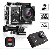 Casques étanches grand angle 4K 1080P HD WiFi Caméra d'action sportive Vlog pour moto / vélo / casque