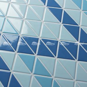 <span class=keywords><strong>Mini</strong></span> carreaux triangulaires glacés, motif personnalisé, <span class=keywords><strong>haut</strong></span> <span class=keywords><strong>de</strong></span> <span class=keywords><strong>gamme</strong></span>, mosaïque bleue, pour salle <span class=keywords><strong>de</strong></span> bains, <span class=keywords><strong>sol</strong></span> mural, <span class=keywords><strong>piscine</strong></span> - Product Image 3