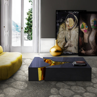 Luxuriöses Design Moderner Ausziehbarer Wohnzimmer-Couchtisch Hochwertiger Edelstahl Rechteckig Weiß