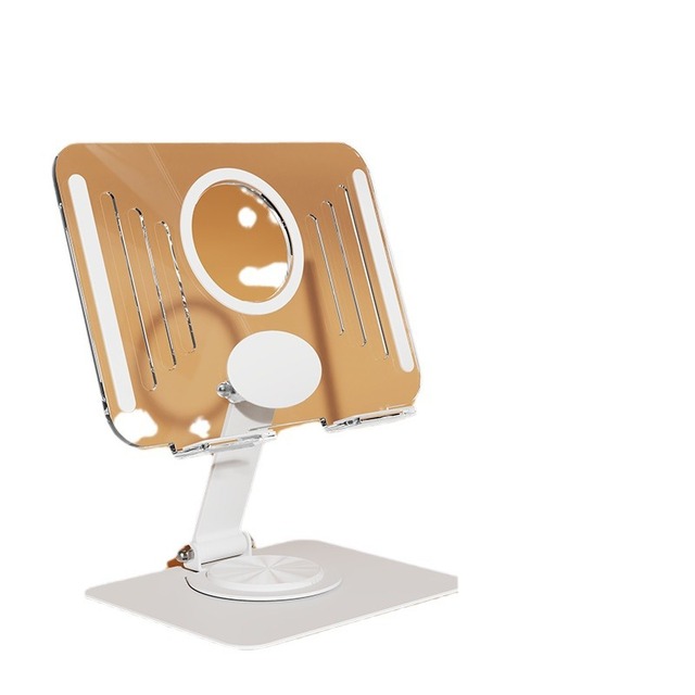 Transparent Acrylic Lazy Tablet Stand 360 Degree Rotatable Foldable Adjustable Universal Portable Desktop Support Holder