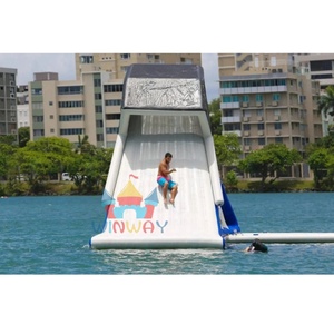 Tobogán acuático inflable gigante de aventura acuática y carrera de obstáculos de escalada de PVC para diversión residencial y escolar al aire libre para lago mar - Product Image 4