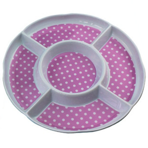 Kích thước lớn khuyến mãi melamine khoai tây chiên giòn chip Dip Snack Bát khay tấm với bộ phận - Product Image 6