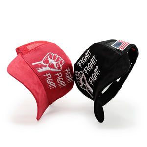 Brodé Concevez votre propre casquette de camionneur en daim à 5 panneaux en maille personnalisée de haute qualité - Product Image 3