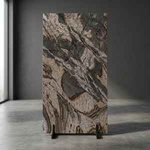 Carreaux de porcelaine émaillée brillante Lawa Karakatakin 600x1200mm, qualité supérieure, pour murs et sols intérieurs, design hôtelier - Product Image 2