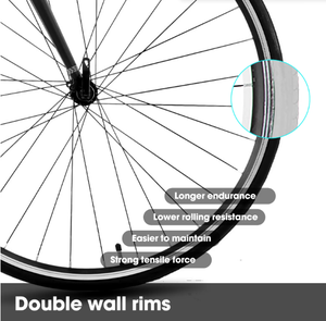 JOYKIE 700C 14 Velocidad Marco de aleación de aluminio Freno de disco <span class=keywords><strong>Bicicleta</strong></span> de carretera híbrida - Product Image 5