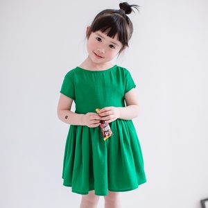 Robe d'été en coton pour petites filles, style princesse, vente en gros - Product Image 1