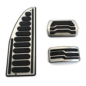 Kit de 3 accessoires de voiture pour Ford <span class=keywords><strong>Concept</strong></span>, pédale automatique, Focus 2005-2023, accélérateur, frein, repose-pieds, côté conducteur - Product Image 1