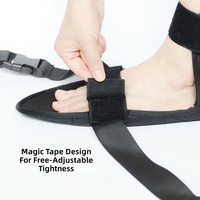 Sangle de yoga pour pied tombant, étirement des ligaments de la cheville et des membres inférieurs, entraînement orthopédique, fermeture auto-agrippante, anneau en D