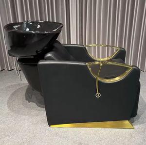 Ensemble de mobilier de salon de beauté : bac à shampoing et chaise pour lavage de cheveux - Product Image 2