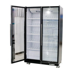 AIカメラと重力アルゴリズム搭載の業務用縦型1/2/<span class=keywords><strong>3</strong></span>エアファン冷却ガラス扉ディスプレイ冷蔵庫、スーパーマーケット用飲料・ワイン・ビールショーケース冷凍庫 - Product Image 2