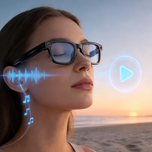 Occhiali da Sole Intelligenti AI con Wi-Fi, Bluetooth, Display, Fotocamera, Riproduzione Musicale, <span class=keywords><strong>Chat</strong></span> Vocale, Traduzione in Tempo Reale, Protezione UV400, Impermeabili IPX-6 - Product Image 1