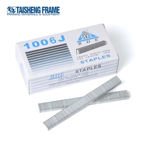 Agrafes en fil galvanisé 1006J, couronne 10 mm, longueur de la jambe 6 mm, agrafes de type U pour <span class=keywords><strong>pistolet</strong></span> agrafeur pneumatique, agrafes pour encadrement - Product Image 3