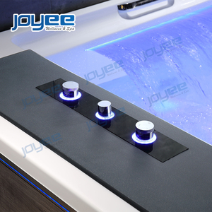 JOYEE nuevo diseño <span class=keywords><strong>cascada</strong></span> whirlpool rectángulo bañeras de hidromasaje portátil cubierta grande masaje jacuzzi interior spas - Product Image 5