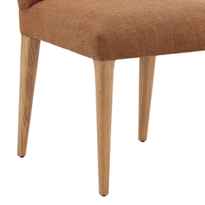 Chaises de salle à manger nordiques modernes en bois massif avec assise rembourrée, lot de 2 - Product Image 5