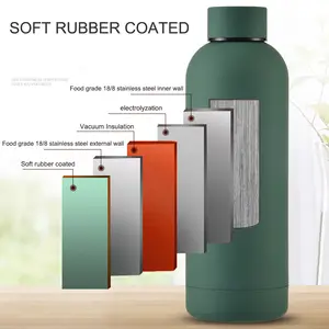 Wholesale 500Ml 750Ml Drinking Metal Insulated Double Wall Stainless Steel Sports Water Bottle With Custom Logo