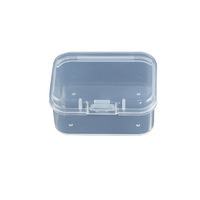 Boîte de rangement transparente en plastique pour bijoux, bouchons d'oreilles, accessoires de pêche et quincaillerie, pour organisation de bureau