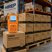 Détecteur de gaz multi-gaz portable HIREP 5 en 1 CO H2S O2 CO2 LEL, analyseur de gaz toxiques industriel, vente en gros d'usine OEM